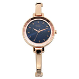 NR2575WM02 Titan Quartz Analog Blue Dial Metal Strap Watch for Women