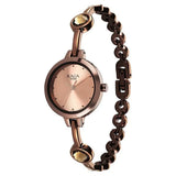 NU2576QM01 - Titan Raga Viva Rose Gold Dial Brown  Watch