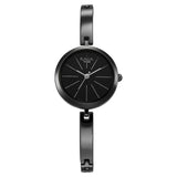 NS2606QM04 Titan  Black Dial Grey Metal Strap Watch for Women