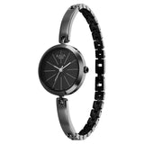 NS2606QM04 Titan  Black Dial Grey Metal Strap Watch for Women