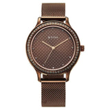 2634QM03 - Titan Purple Brown Stainless Steel Strap Watch