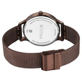 2634QM03 - Titan Purple Brown Stainless Steel Strap Watch