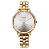 NU2648WM12 -  Titan Neo Grey Dial Rose Gold Metal Strap Watch