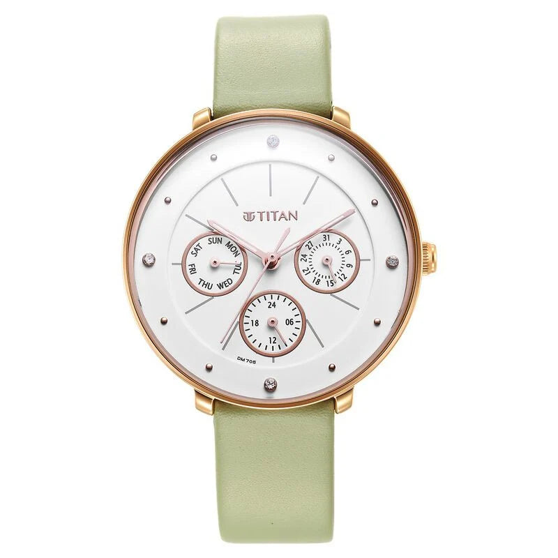 Titan leather watch for women sale