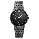 NU2652NM01 - Titan Women's Regal: Roman Numeral Black Dial Watch