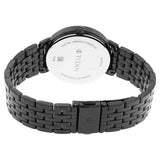NU2652NM01 - Titan Women's Regal: Roman Numeral Black Dial Watch