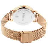 NR2652WM01 Titan  Rose Gold Dial Metal Strap watch for Women