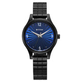 NU2679NM02 -  Titan Karishma Blue Dial Black Stainless Steel Strap Watch