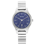 NU2679SM01 -  Titan Karishma Blue Dial Metal Strap Watch