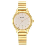 NU2679YM01 - Titan Karishma Beige Dial  Stainless Steel Strap watch