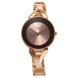 2698WM01 Titan Raga Chic Quartz Analog Rose Gold Dial Metal Strap Watch for Women