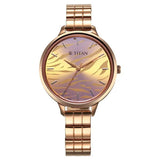 2703WM01 - Titan Secluded Rose Gold Dial Watch