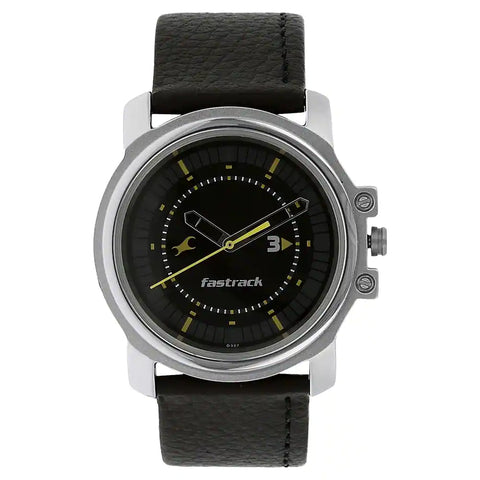 NR3039SL02 FASTRACK LEATHER STRAP WATCH