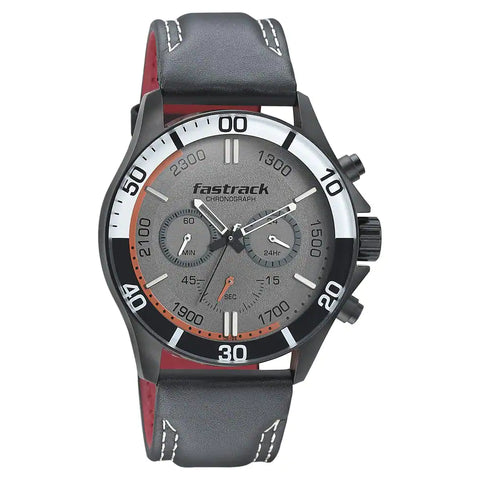 NP3072NL01 FASTRACK LEATHER STRAP WATCH