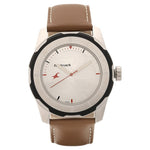 NR3099SL01 Fastrack Silver Dial Leather Strap Watch for Guys