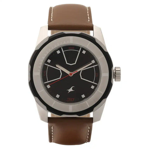 NP3099SL04 FASTRACK  LEATHER STRAP WATCH