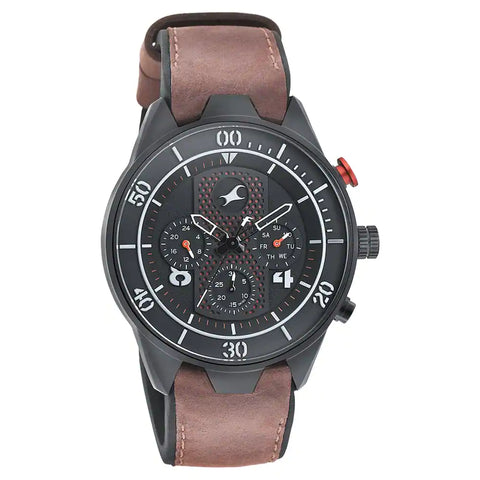 NR3195AP01 FASTRACK LEATHER STRAP WATCH