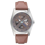 NR3218SL01  Fastrack Brown Dial Leather Strap Watch for Guys