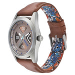 NR3218SL01  Fastrack Brown Dial Leather Strap Watch for Guys