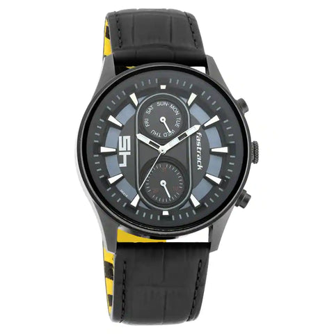 NR3224NL01 FASTRACK LEATHER STRAP WATCH