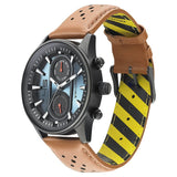 NR3224NL02  Fastrack Blue Dial Leather Strap Watch for Guys