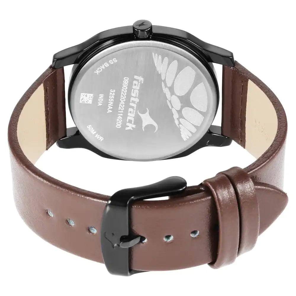 Fastrack titan ss back 50m wr discount
