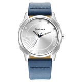 3255SL03 SILVER DIAL LEATHER STRAP WATCH