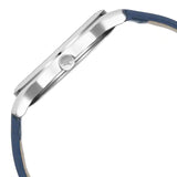 3255SL03 SILVER DIAL LEATHER STRAP WATCH