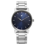 3278SM03  Blue Dial Metal Strap Watch for Guys