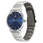 3278SM03  Blue Dial Metal Strap Watch for Guys