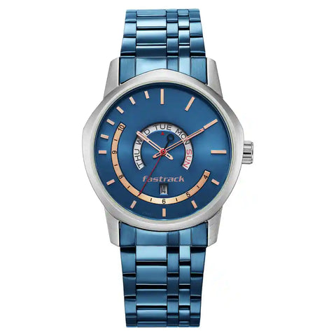 3279KM01 DAY AND DATE BLUE DIAL WATCH