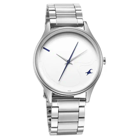 3290SM01 SILVER DIAL & METAL STRAP WATCH
