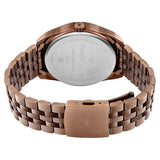 3300QM01 Brown Dial Stainless Steel Strap Watch for Guys