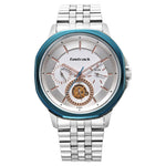 3303KM01 Multifunction Silver Dial Stainless Steel Strap Watch for Guys