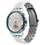 3303KM01 Multifunction Silver Dial Stainless Steel Strap Watch for Guys