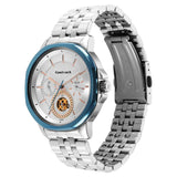 3303KM01 Multifunction Silver Dial Stainless Steel Strap Watch for Guys