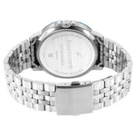 3303KM01 Multifunction Silver Dial Stainless Steel Strap Watch for Guys
