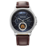 3303SL01 Blue Dial Leather Strap Watch for Guys