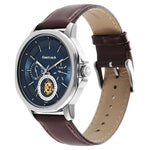 3303SL01 Blue Dial Leather Strap Watch for Guys