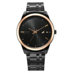 3308KM01 Black Dial Metal Strap Watch for Guys