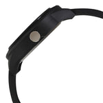 38003PP19  Black Dial Silicone Strap Watch for Unisex
