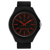 NR38004PP06W Fastrack Quartz Analog Black Dial Plastic Strap Watch