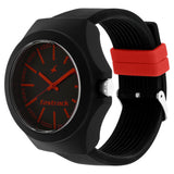 NR38004PP06W Fastrack Quartz Analog Black Dial Plastic Strap Watch