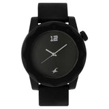 NR38022PP03  Black Dial Plastic Strap Watch for Unisex