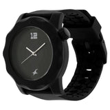NR38022PP03  Black Dial Plastic Strap Watch for Unisex
