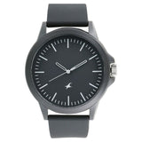 NR38024PP25  Black Dial Silicone Strap Watch for Unisex