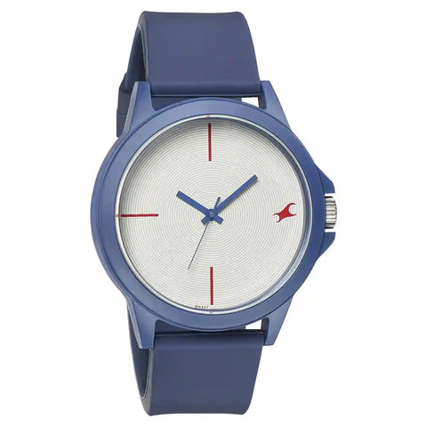 38024PP62W TEES WHITE DIAL SILICONE STRAP WATCH