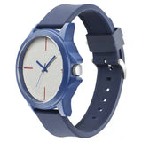 38024PP62W TEES WHITE DIAL SILICONE STRAP WATCH