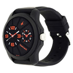 NR38042PP01 Fastrack Quartz Analog Black Dial Silicone Strap Watch for Guys