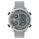 NP38045PP02 DIGITALGREY DIAL SILICONE STRAP WATCH